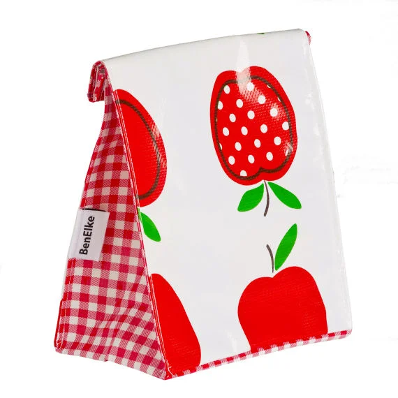 Lunch Bag - Spotty Apples Red