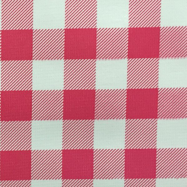 Mexican Oilcloth Big Gingham Pink