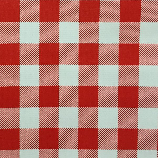 Mexican Oilcloth Big Gingham Red