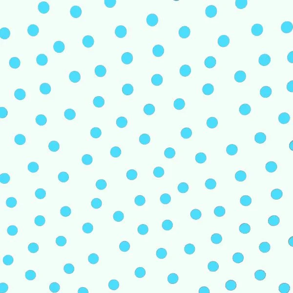 Mexican Oilcloth Pale Blue Spots on White