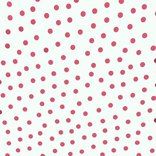 Mexican Oilcloth Polka Dots Pink on White