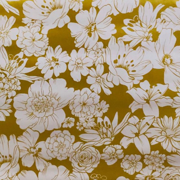 Mexican Oilcloth Wild Flower Gold