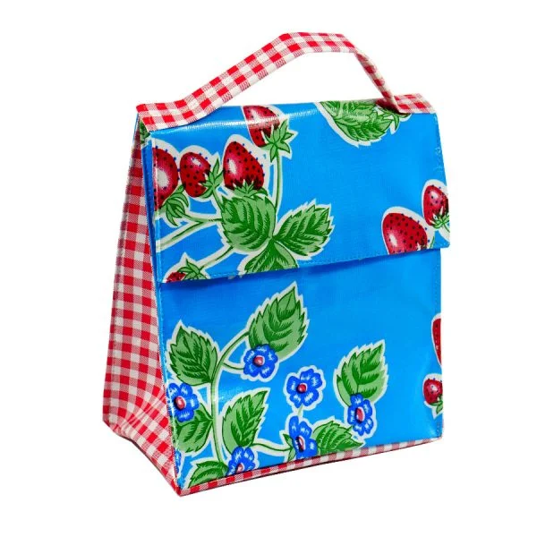 Insulated Lunchbag - Blue Strawberry